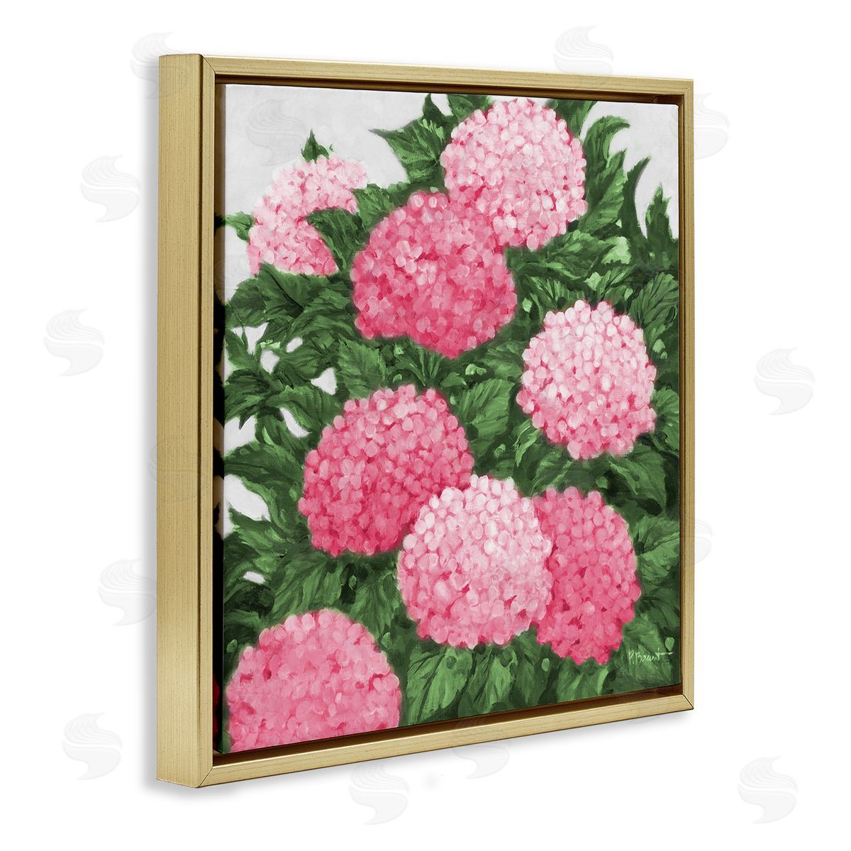 Paul Brent Pink Hydrangea Impressions Canvas Wall Art Print