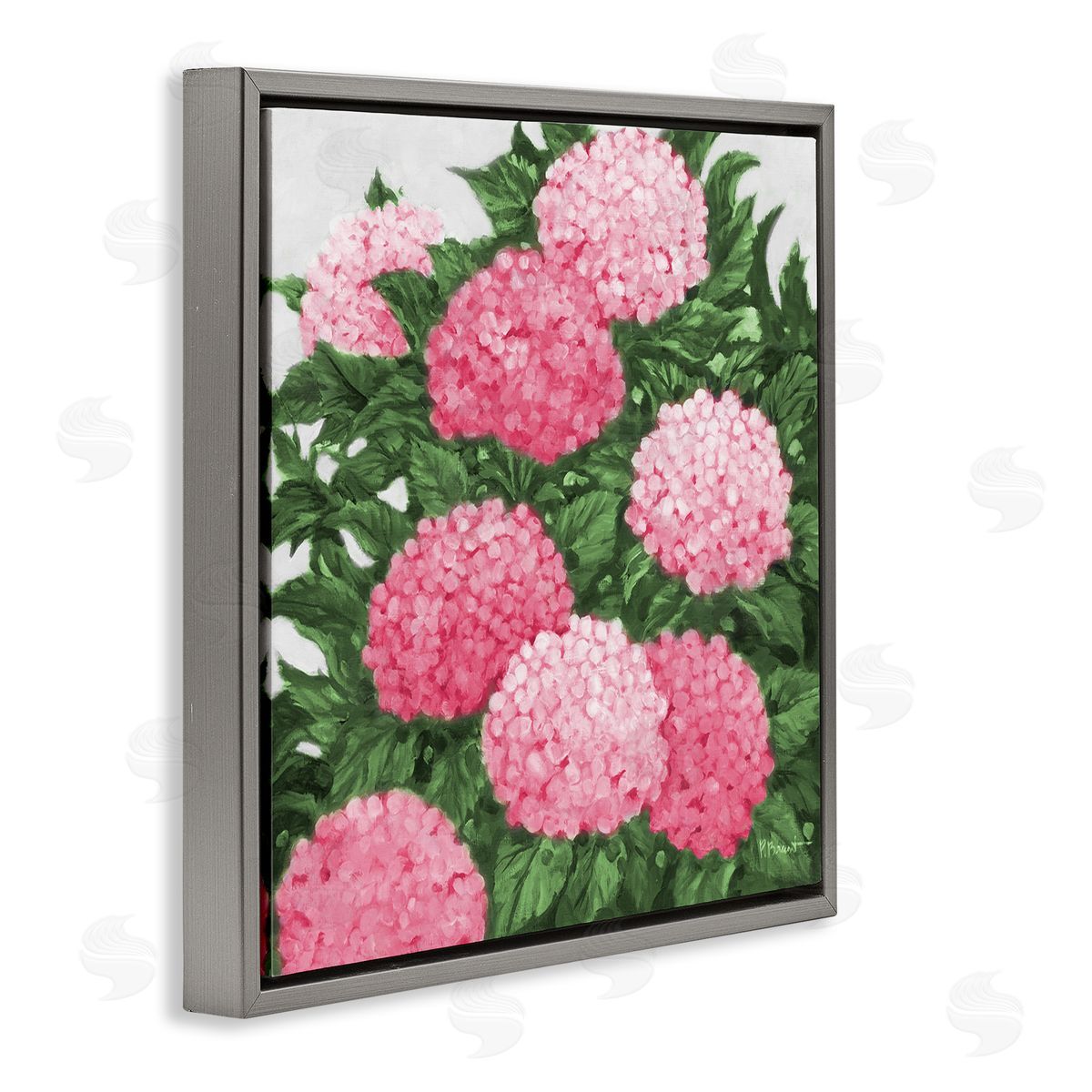 Paul Brent Pink Hydrangea Impressions Canvas Wall Art Print