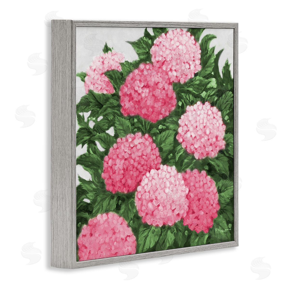 Paul Brent Pink Hydrangea Impressions Canvas Wall Art Print