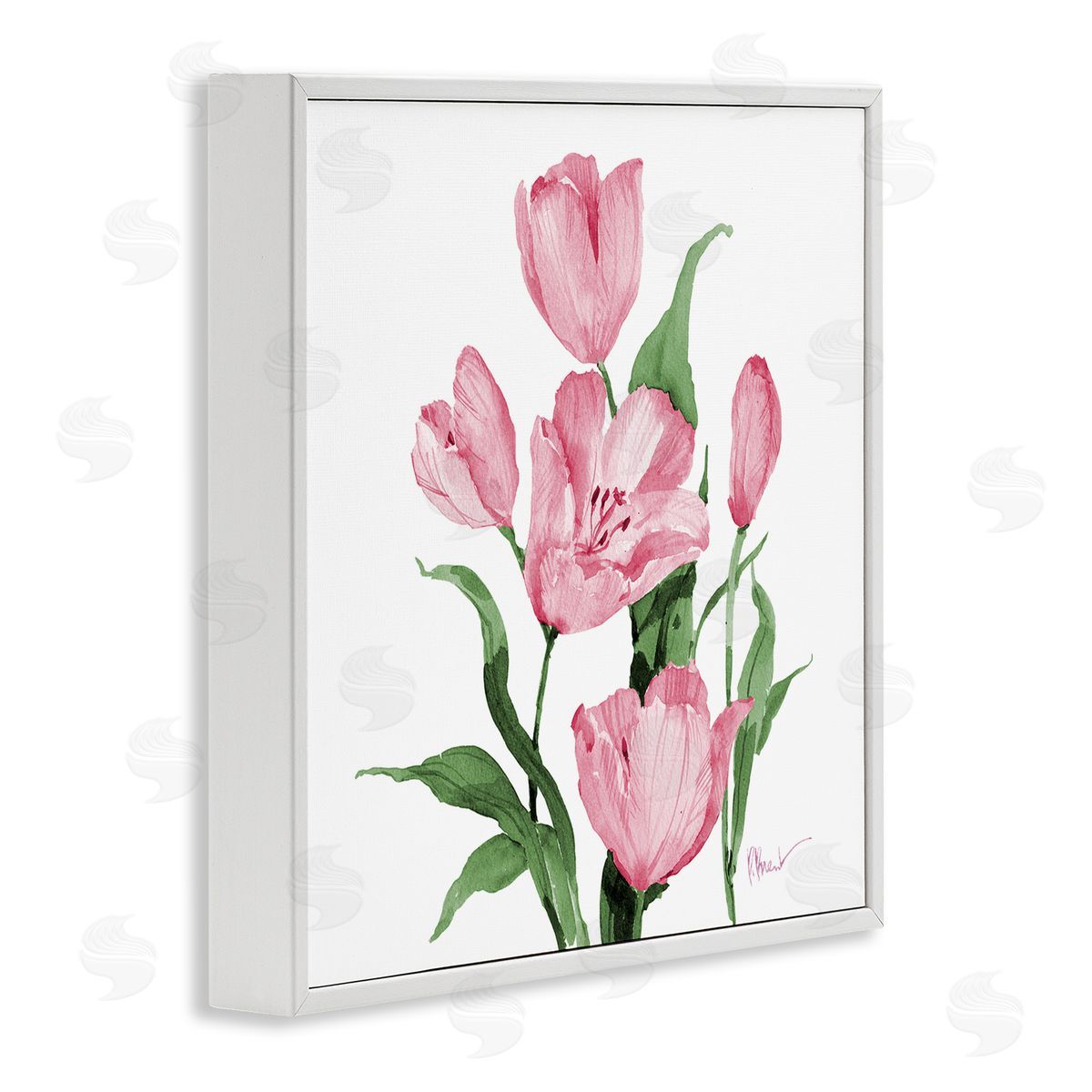 Paul Brent Province Tulips in Pink Canvas Wall Art Print