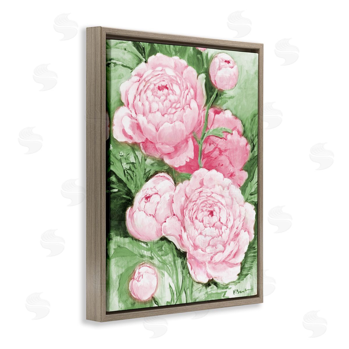 Paul Brent Pink Peony Impressions Canvas Wall Art Print