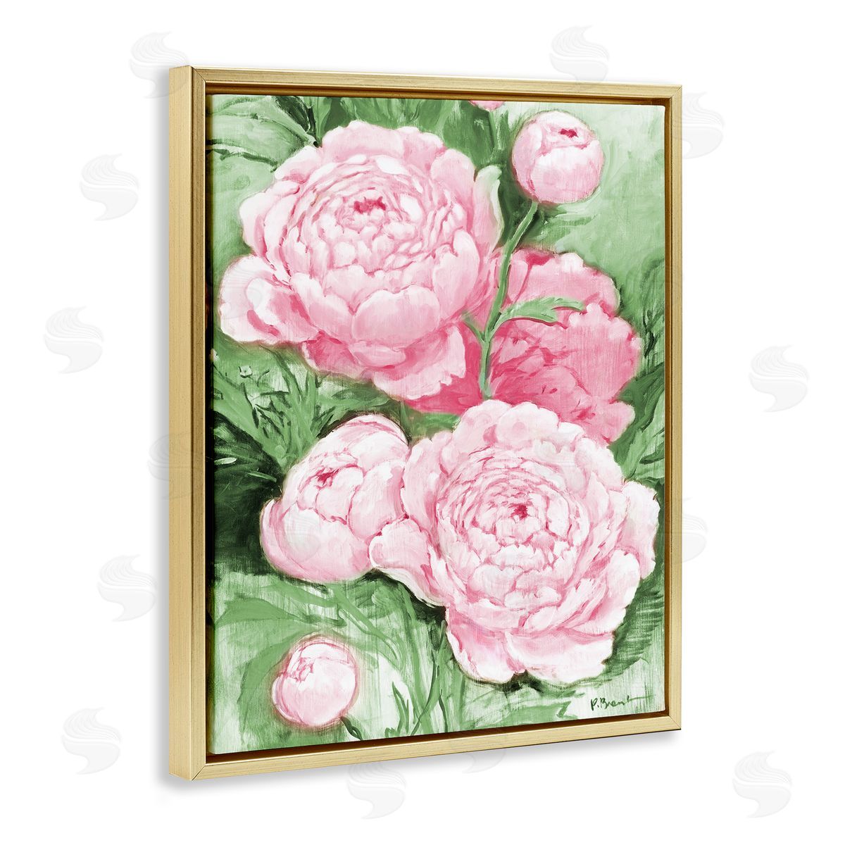 Paul Brent Pink Peony Impressions Canvas Wall Art Print