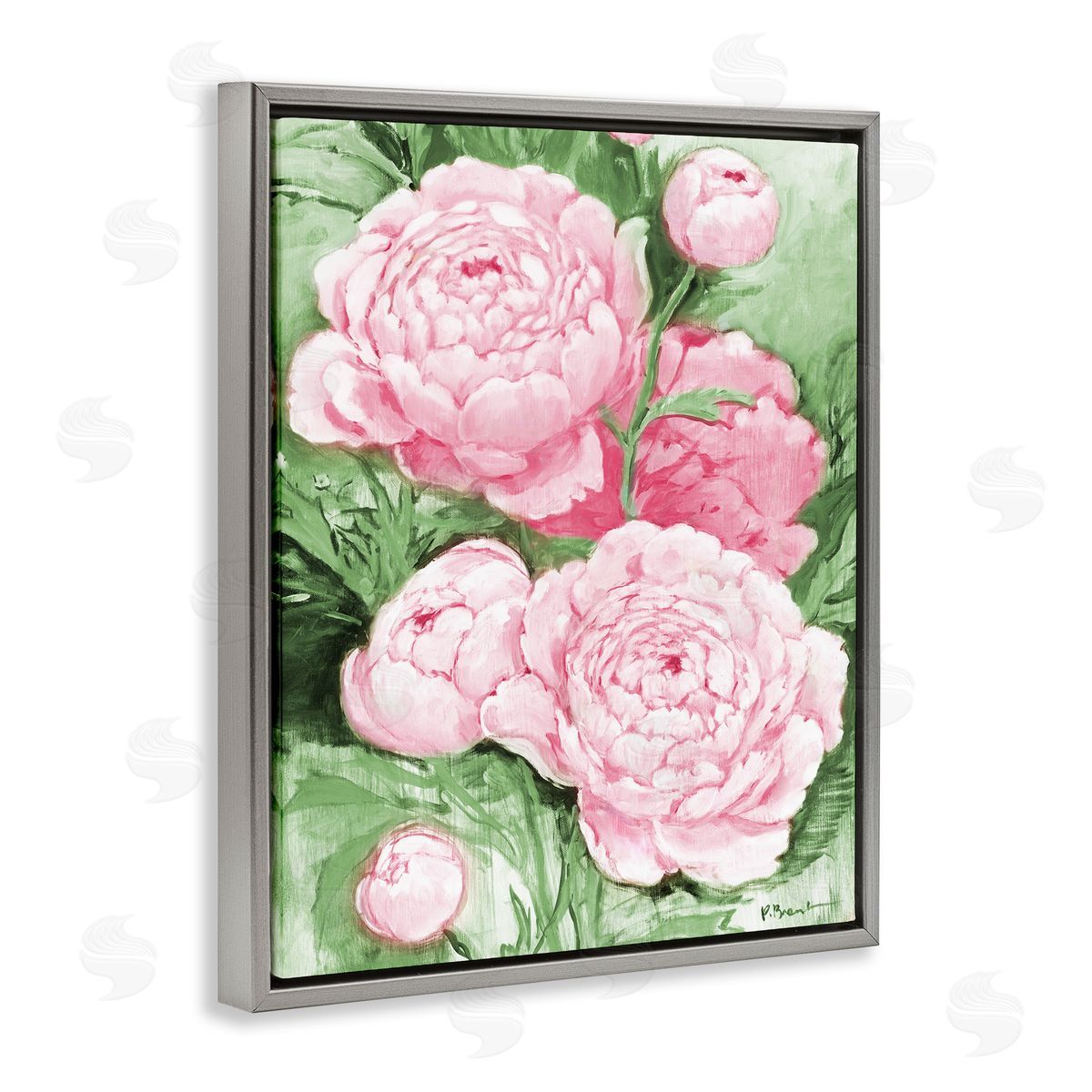 Paul Brent Pink Peony Impressions Canvas Wall Art Print