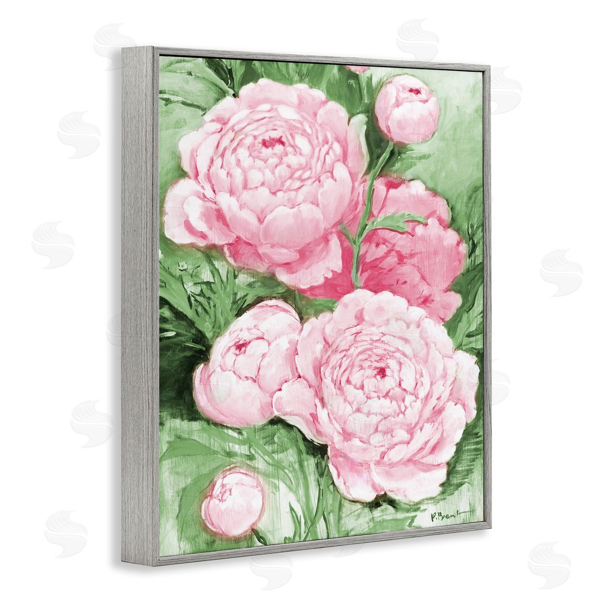 Paul Brent Pink Peony Impressions Canvas Wall Art Print
