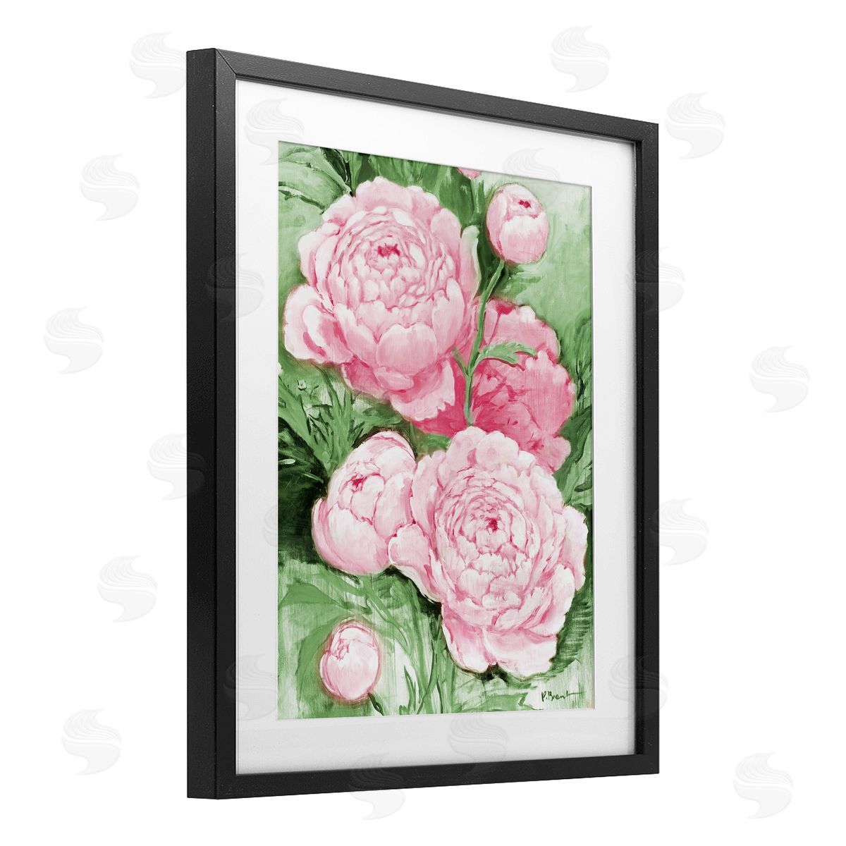 Paul Brent Pink Peony Impressions Canvas Wall Art Print