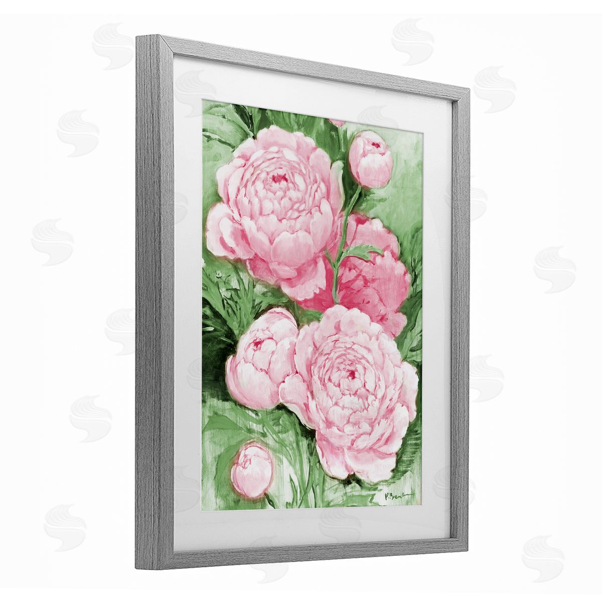 Paul Brent Pink Peony Impressions Canvas Wall Art Print