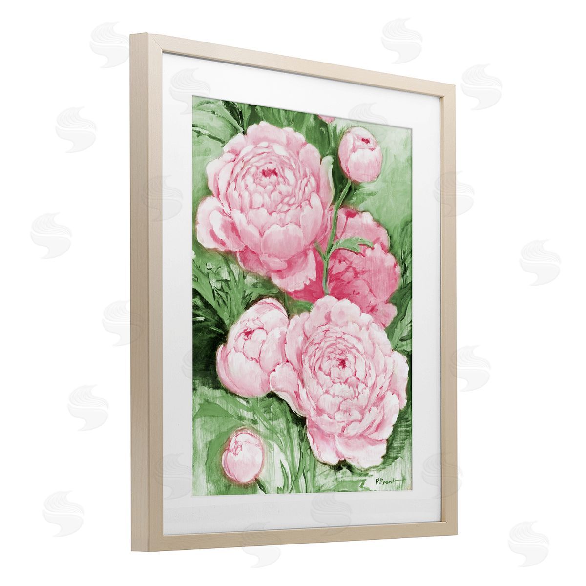 Paul Brent Pink Peony Impressions Canvas Wall Art Print