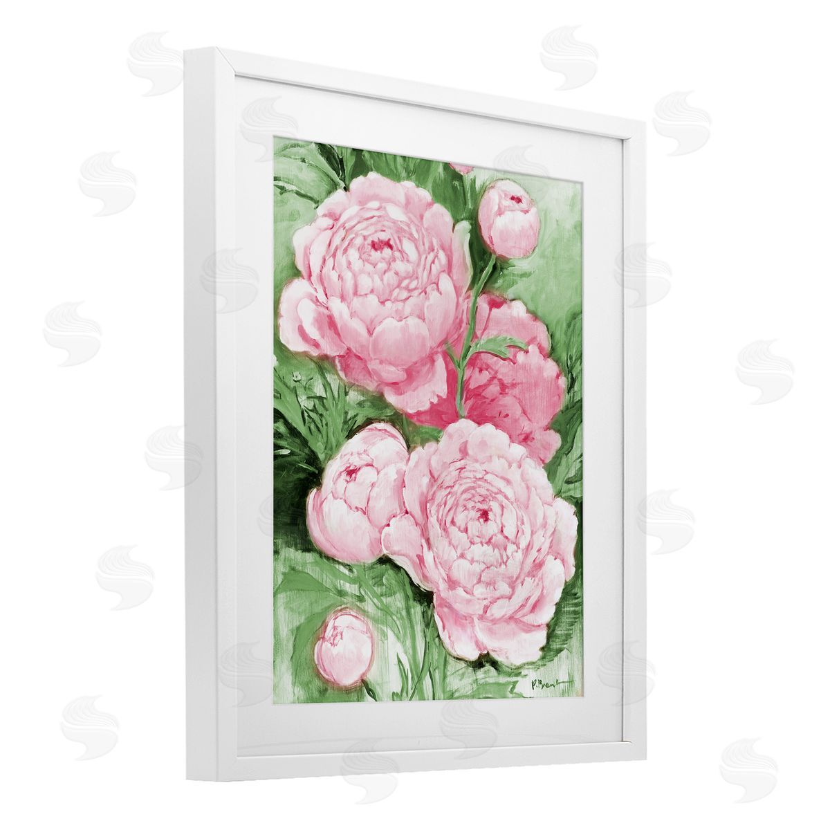 Paul Brent Pink Peony Impressions Canvas Wall Art Print