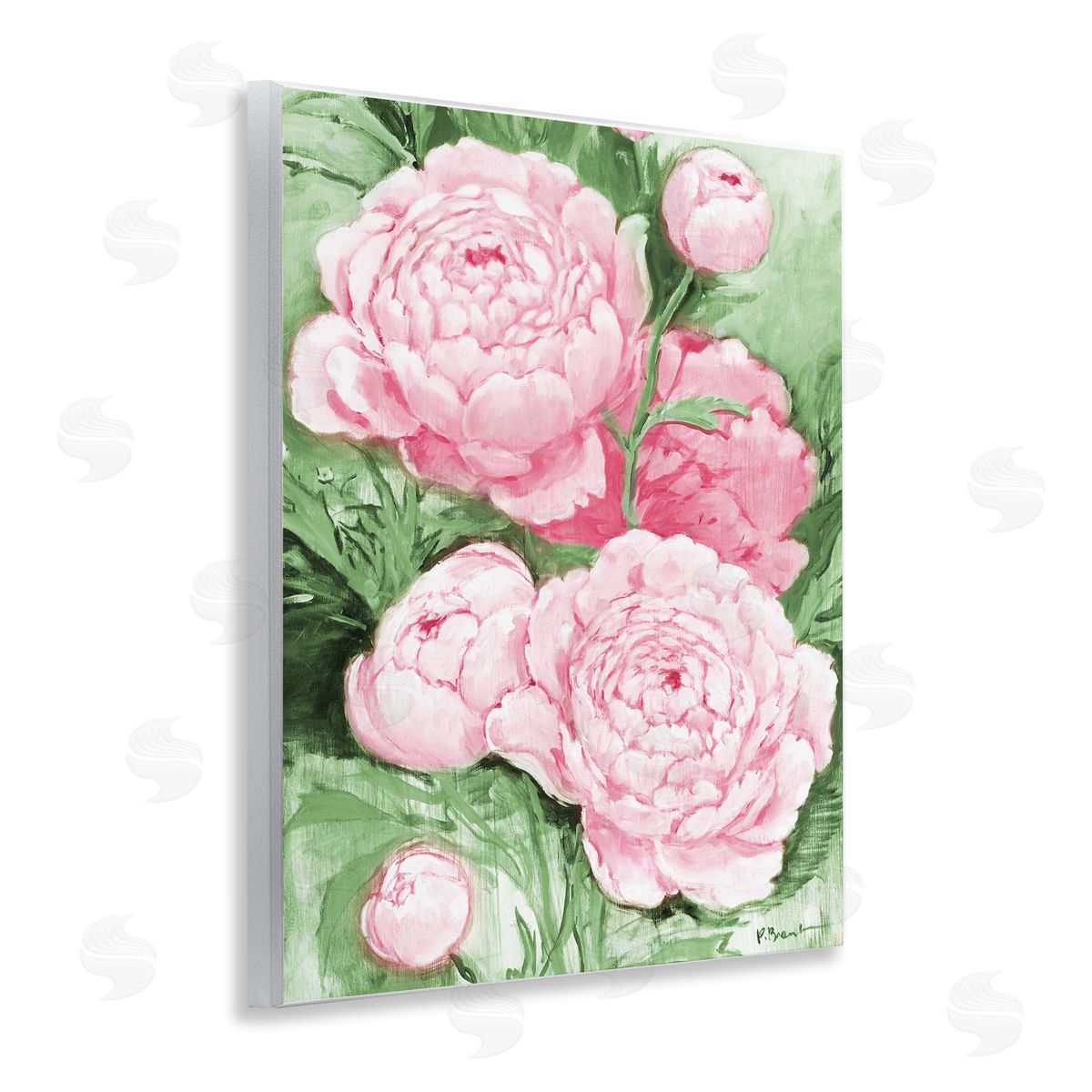 Paul Brent Pink Peony Impressions Canvas Wall Art Print