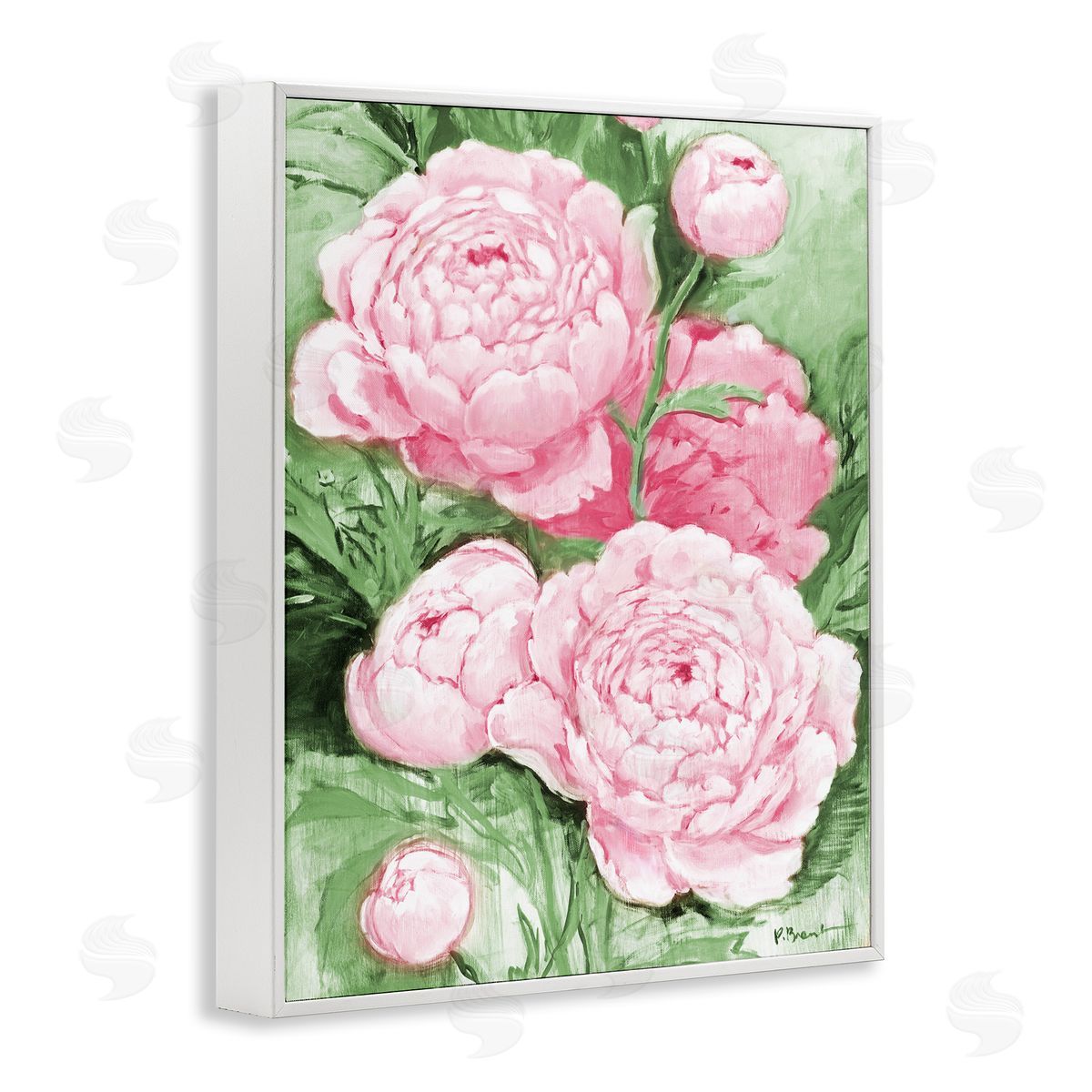 Paul Brent Pink Peony Impressions Canvas Wall Art Print