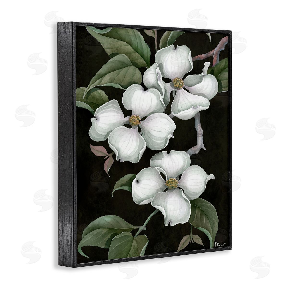 Paul Brent Vintage Dogwood Trio Canvas Wall Art Print