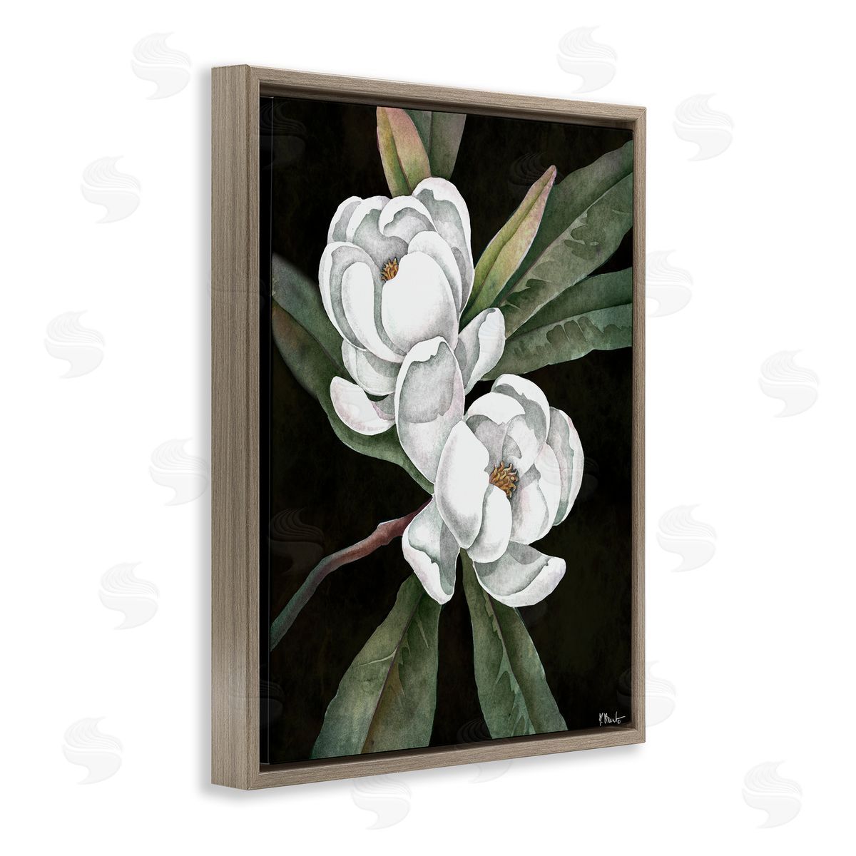 Paul Brent Vintage Bay Magnolia Canvas Wall Art Print