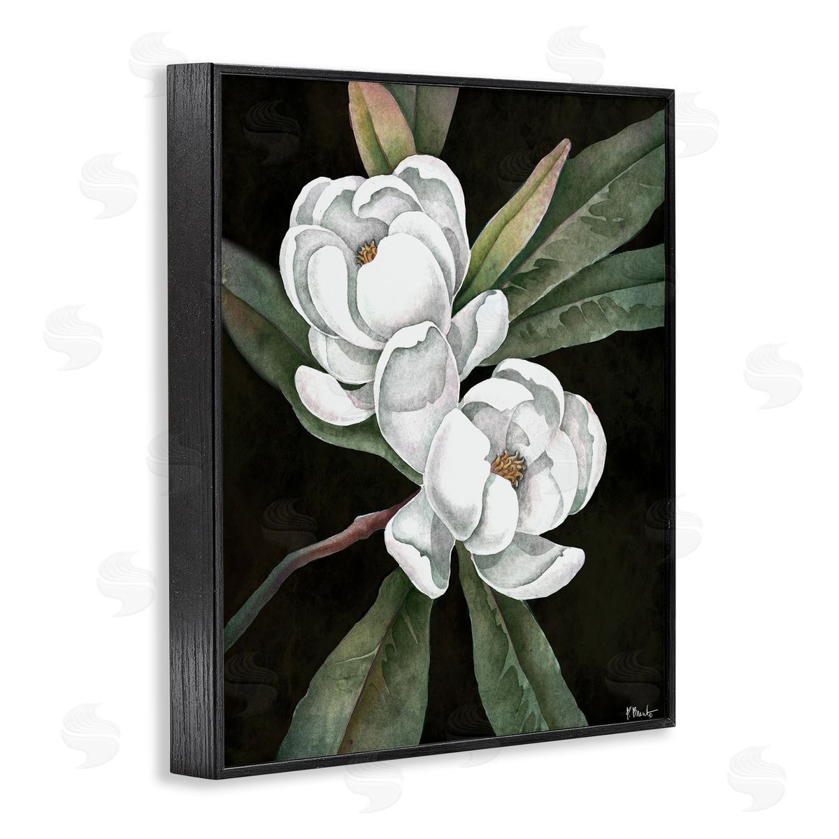 Paul Brent Vintage Bay Magnolia Canvas Wall Art Print