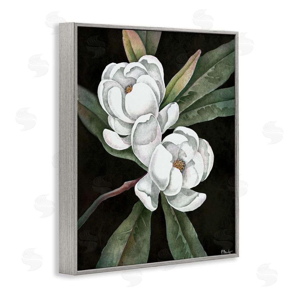 Paul Brent Vintage Bay Magnolia Canvas Wall Art Print