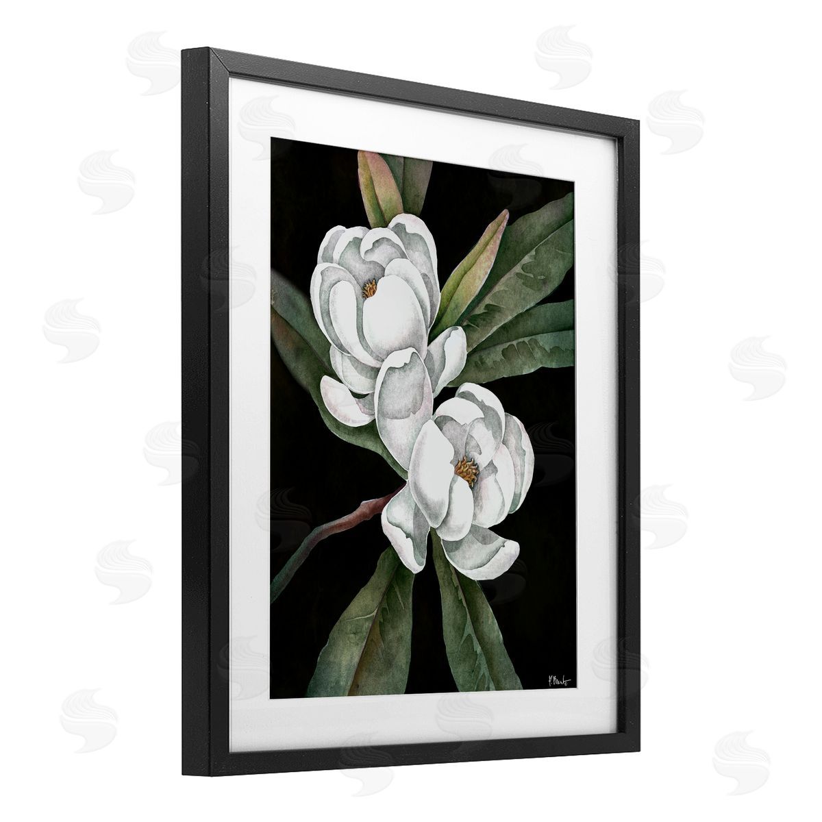 Paul Brent Vintage Bay Magnolia Canvas Wall Art Print