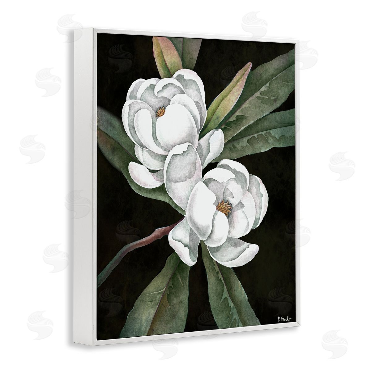 Paul Brent Vintage Bay Magnolia Canvas Wall Art Print