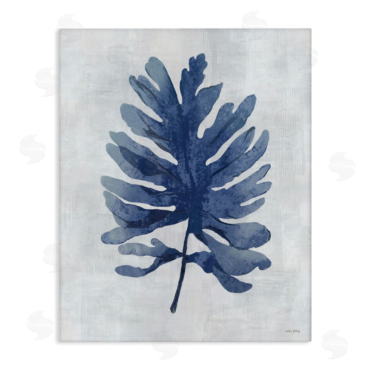 Amber Sterling Sea Algae Sprig Canvas Wall Art Print