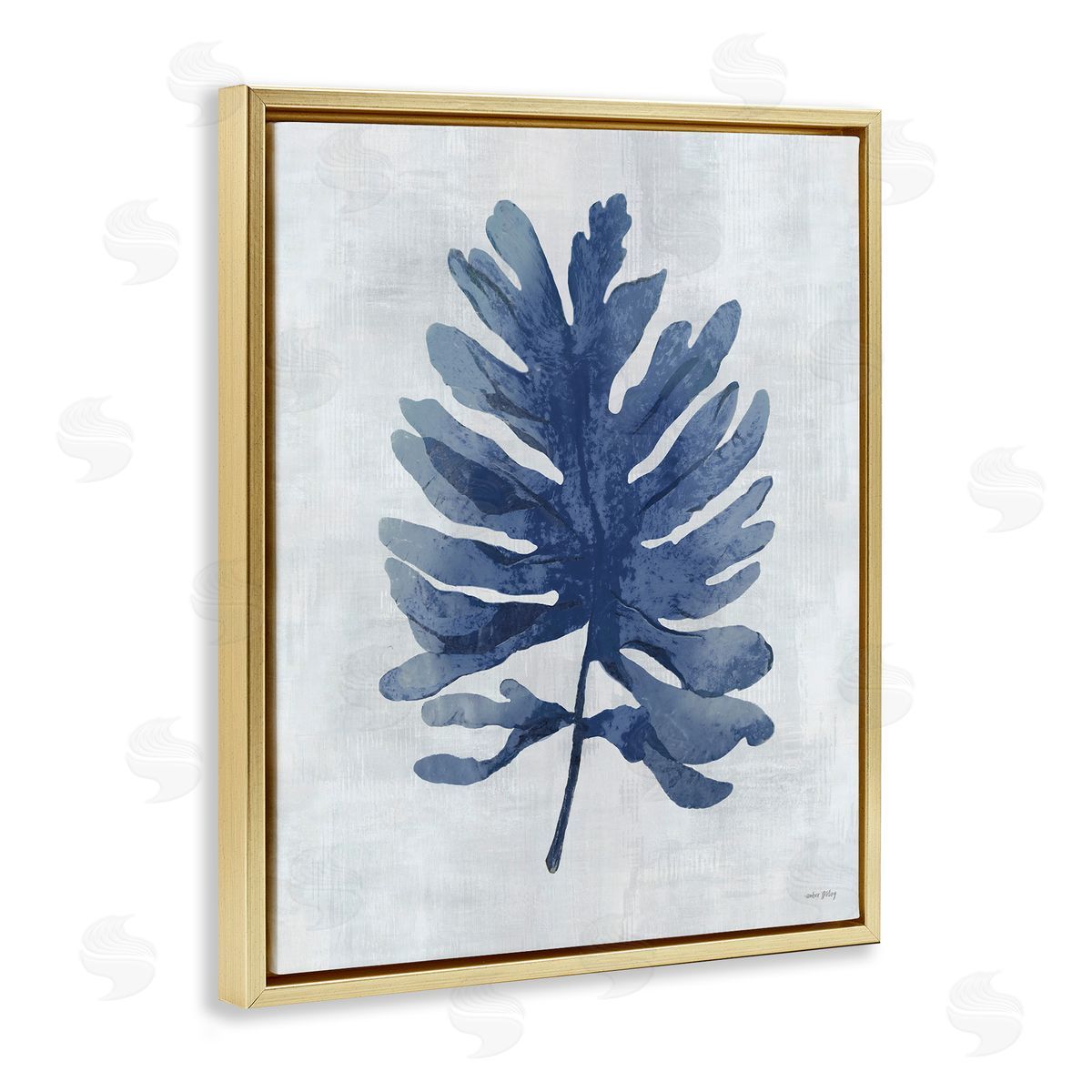 Amber Sterling Sea Algae Sprig Canvas Wall Art Print