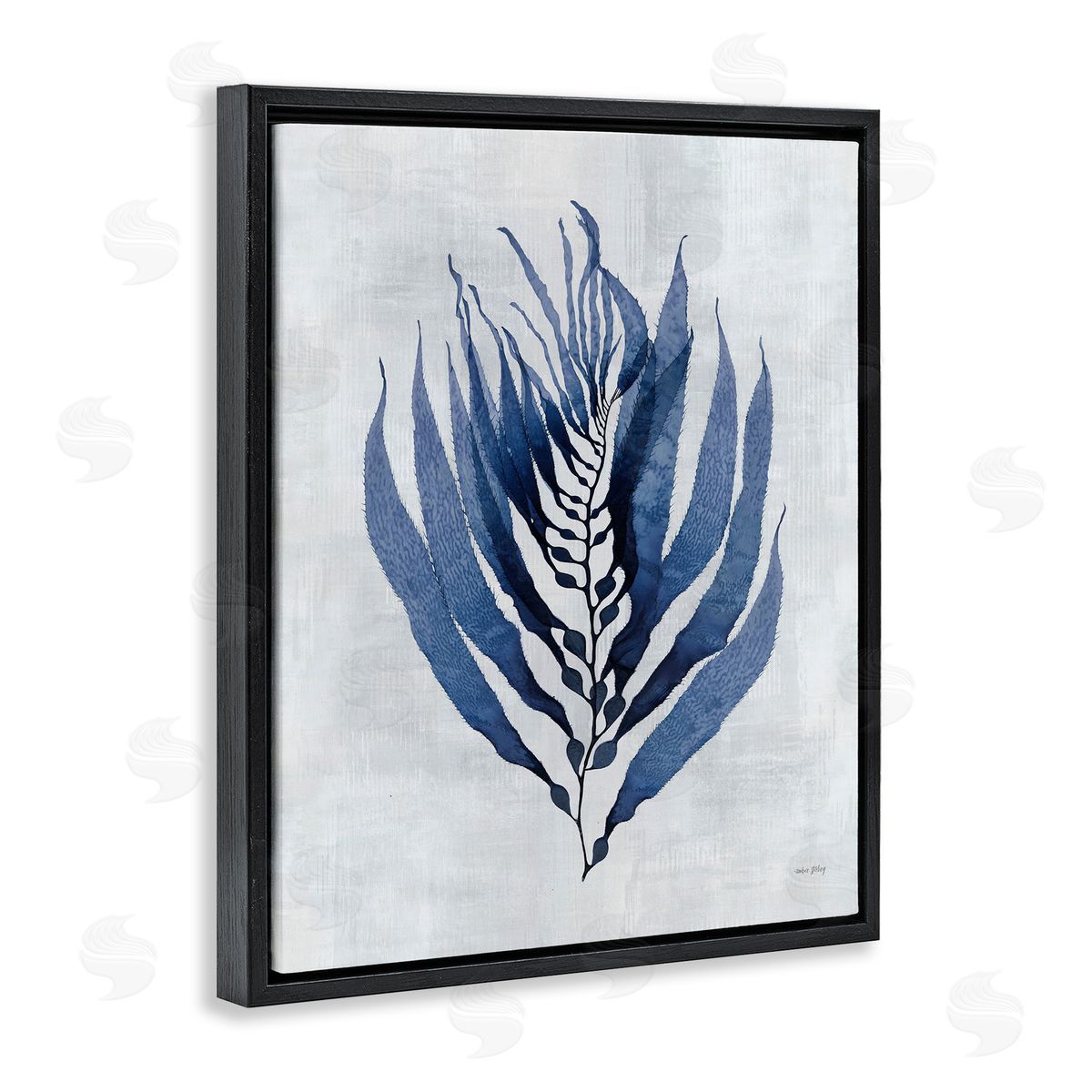 Amber Sterling Seaweed Algae Sprig Canvas Wall Art Print