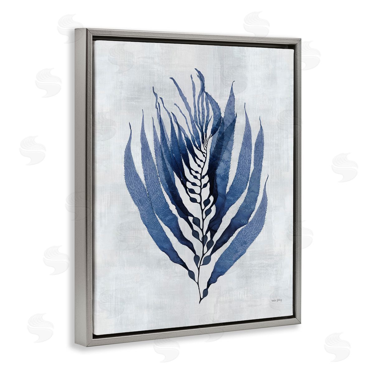 Amber Sterling Seaweed Algae Sprig Canvas Wall Art Print