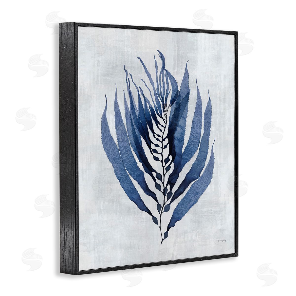 Amber Sterling Seaweed Algae Sprig Canvas Wall Art Print