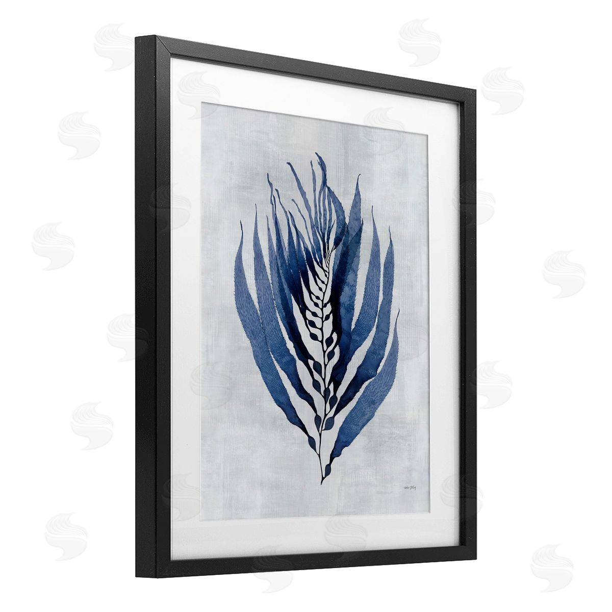 Amber Sterling Seaweed Algae Sprig Canvas Wall Art Print
