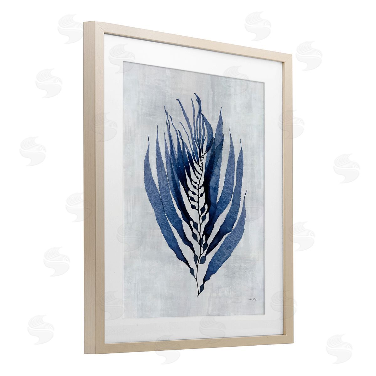 Amber Sterling Seaweed Algae Sprig Canvas Wall Art Print
