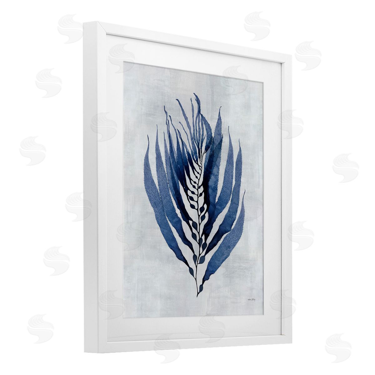 Amber Sterling Seaweed Algae Sprig Canvas Wall Art Print
