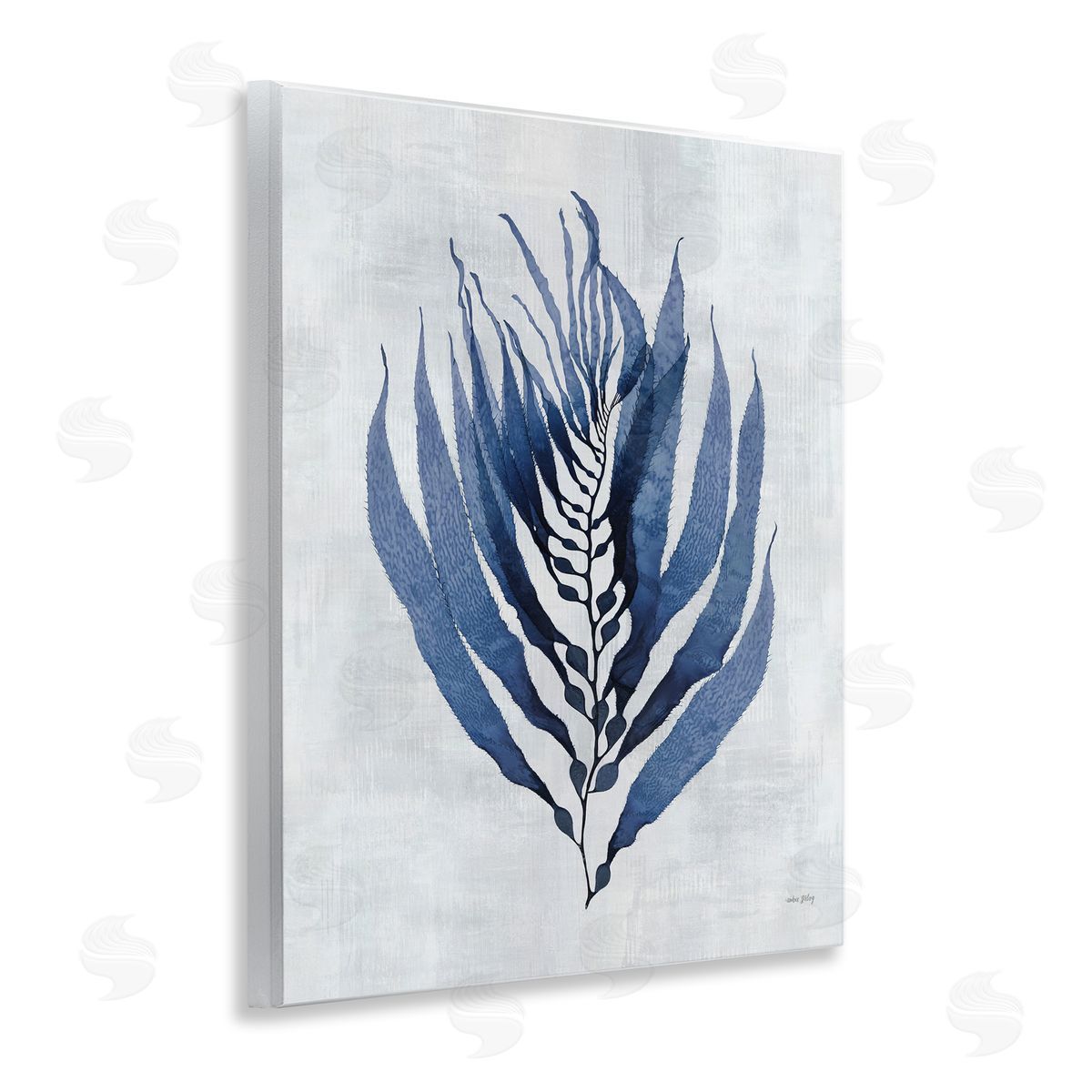 Amber Sterling Seaweed Algae Sprig Canvas Wall Art Print
