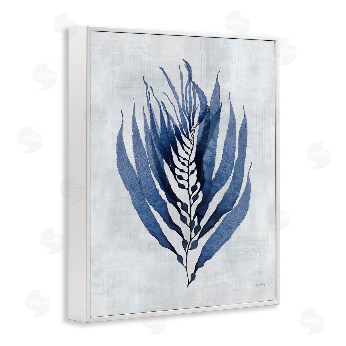 Amber Sterling Seaweed Algae Sprig Canvas Wall Art Print