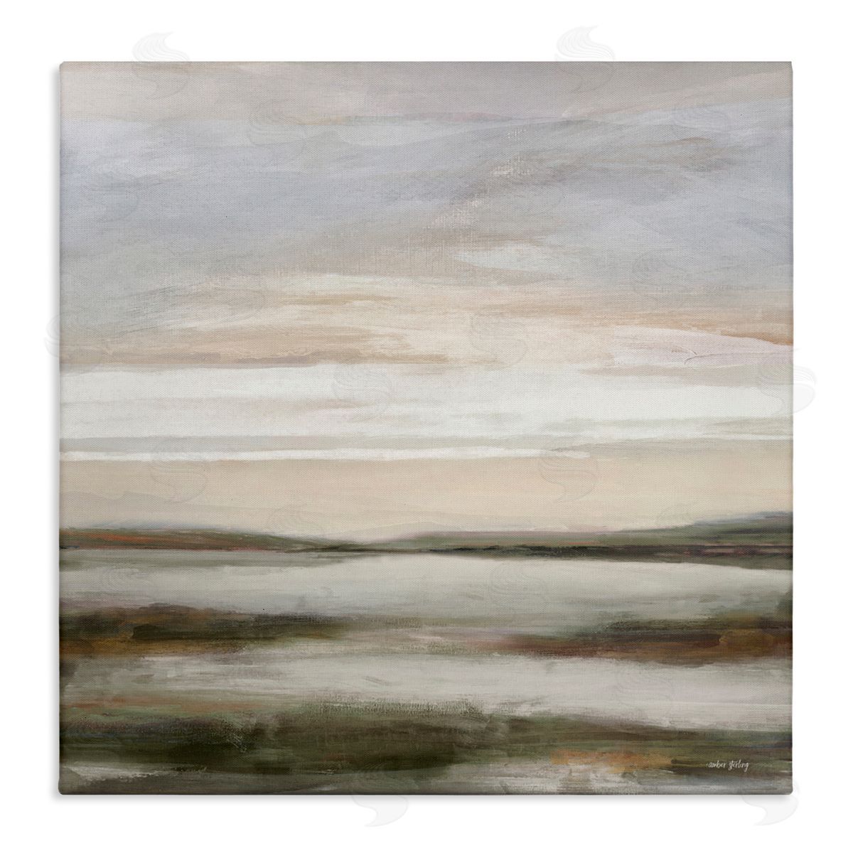 Amber Sterling Vast Softly Lit Horizon Canvas Wall Art Print