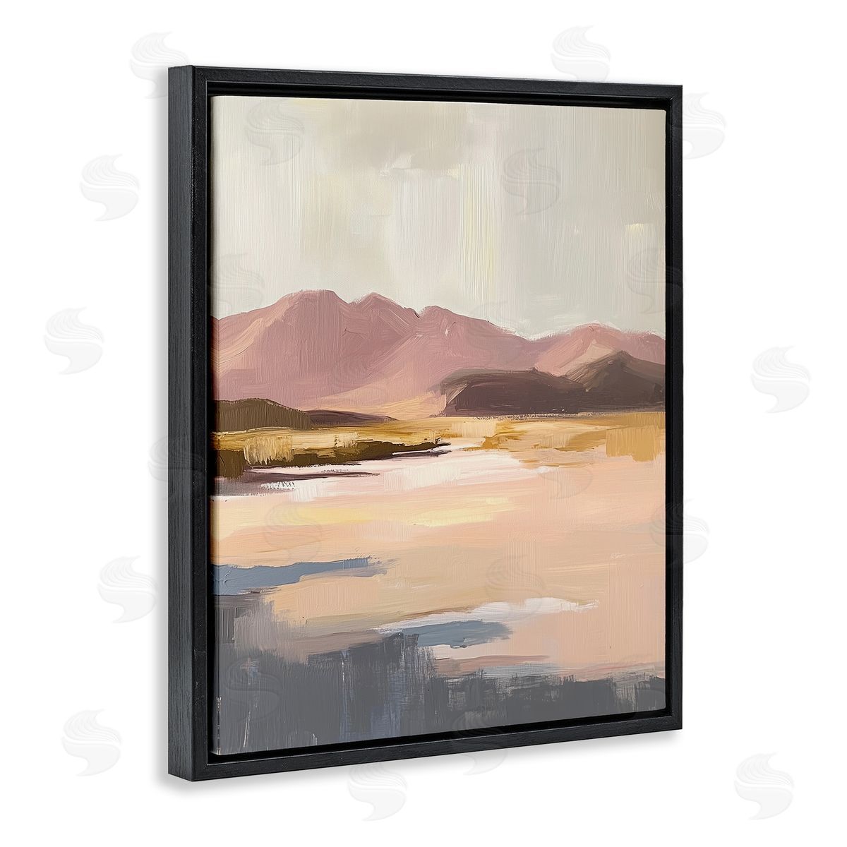 Heidi Kuntz Desert Mountain Sunrise Painting Canvas Wall Art Print