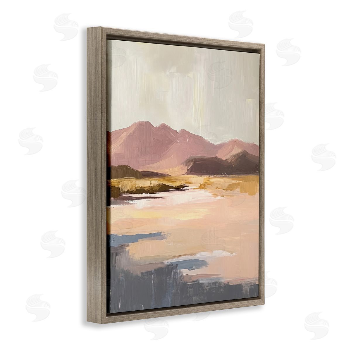 Heidi Kuntz Desert Mountain Sunrise Painting Canvas Wall Art Print