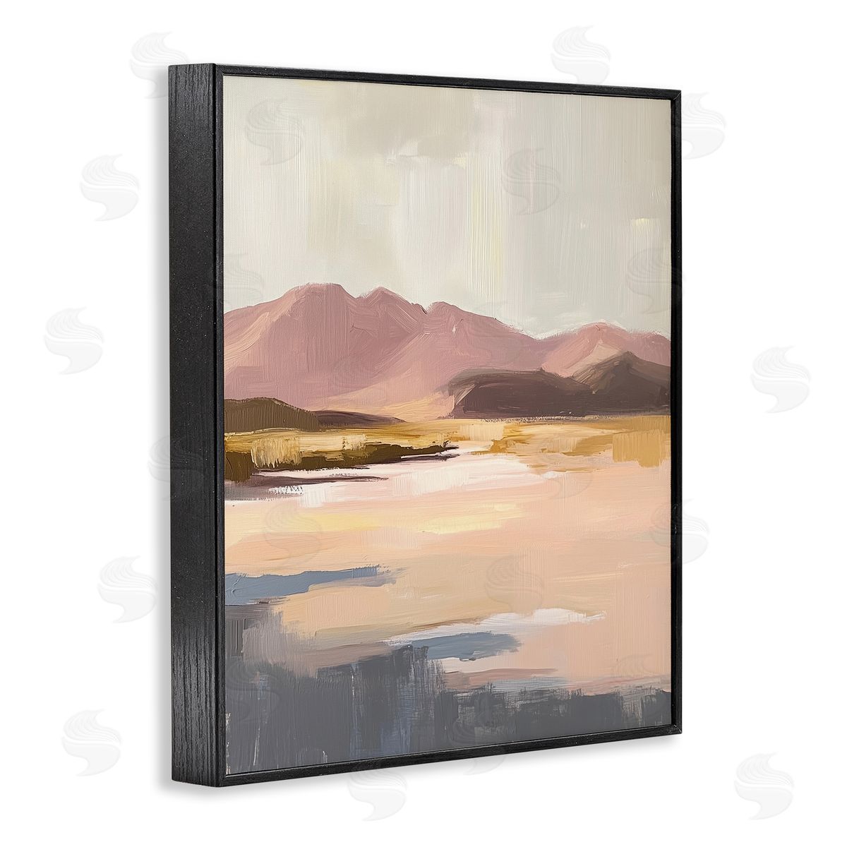 Heidi Kuntz Desert Mountain Sunrise Painting Canvas Wall Art Print