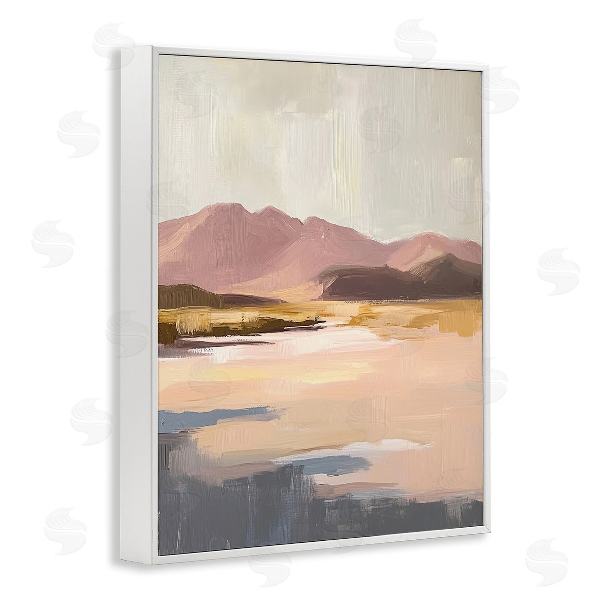 Heidi Kuntz Desert Mountain Sunrise Painting Canvas Wall Art Print