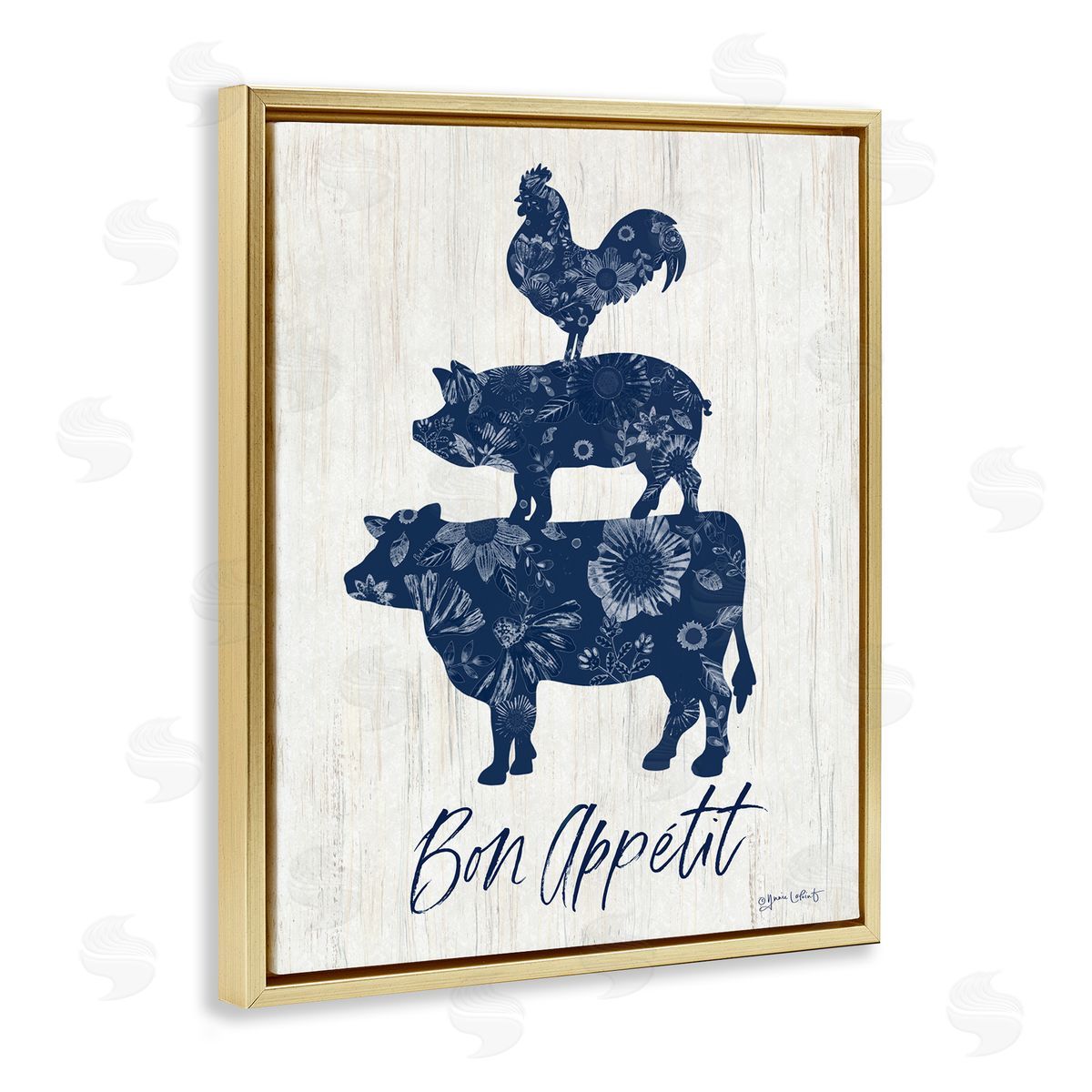 Annie LaPoint Bon Appetit Farm Animals Canvas Wall Art Print