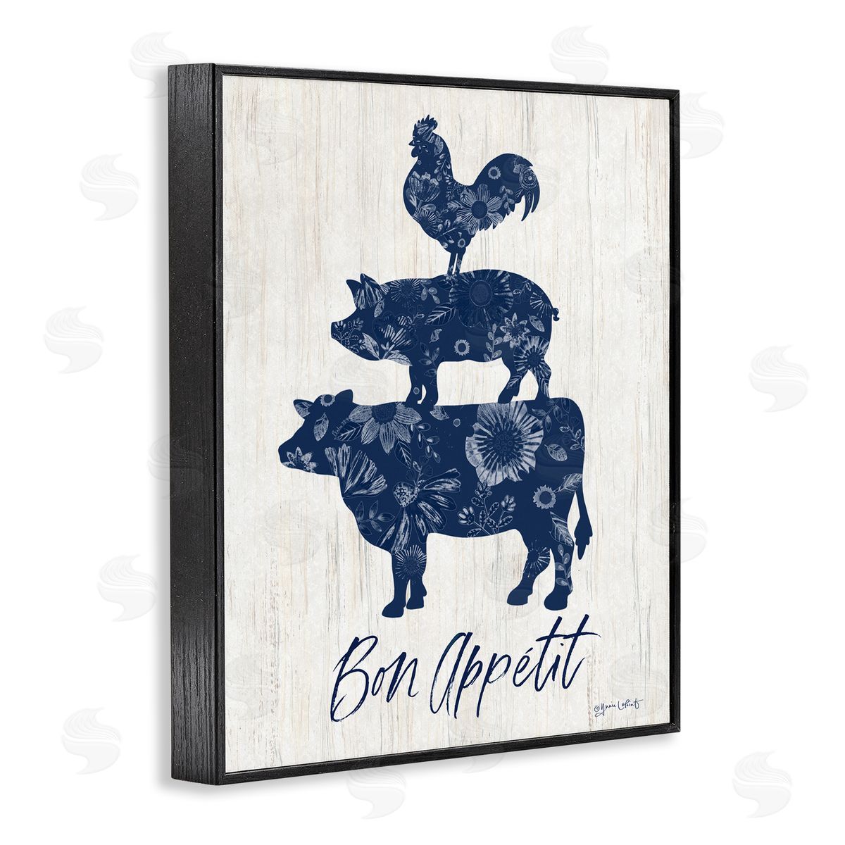 Annie LaPoint Bon Appetit Farm Animals Canvas Wall Art Print