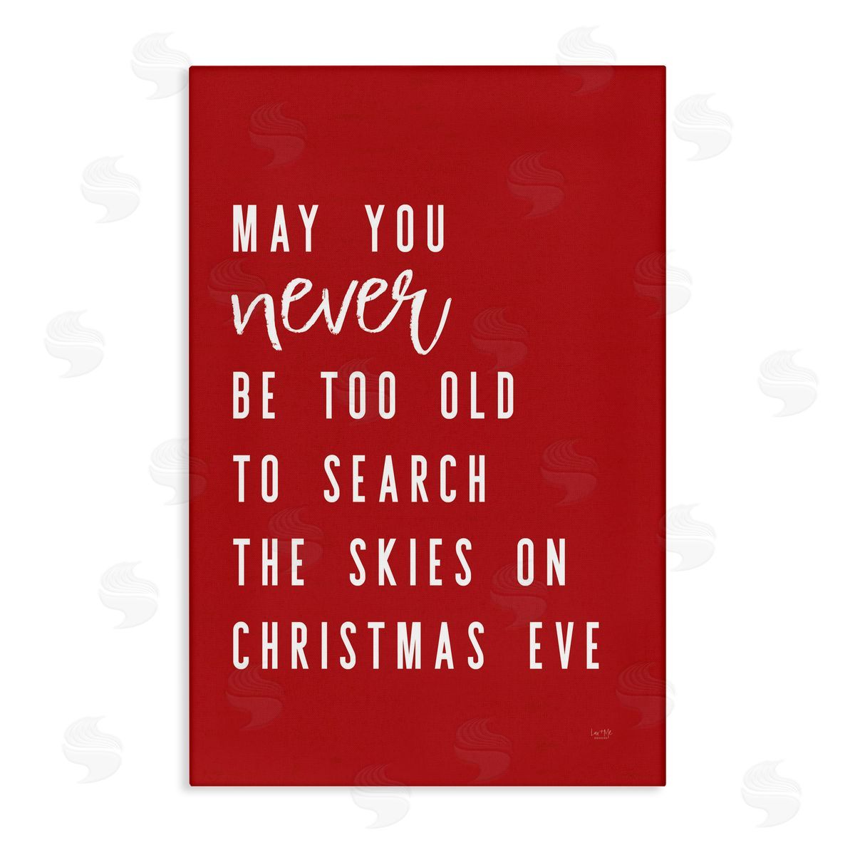 Lux + Me Designs Search The Skies on Christmas Eve Canvas Wall Art Print