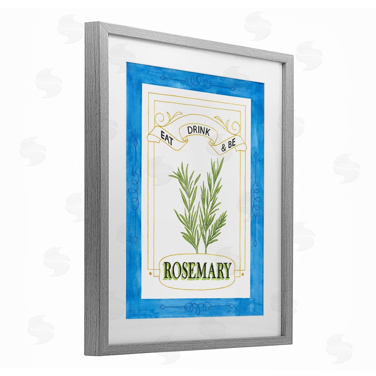 Lara Beeston Eat Drink & Be Rosemary Canvas Wall Art Print