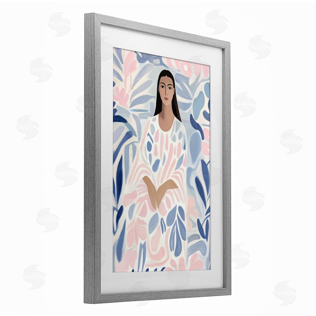 Annabelle Hall Pastel Portrait Knowing Canvas Wall Art Print