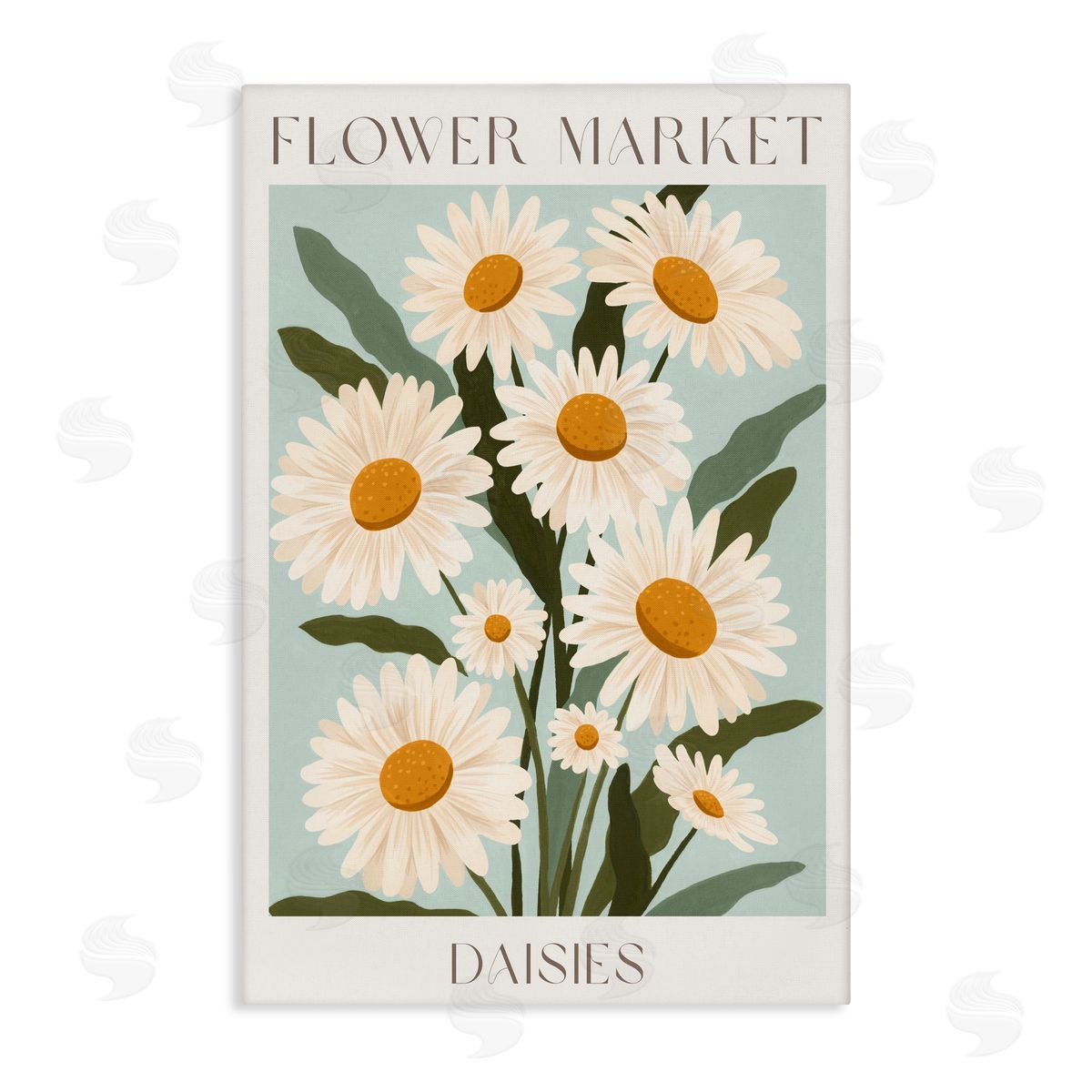 Courtney Haley Flower Market Daisies Canvas Wall Art Print