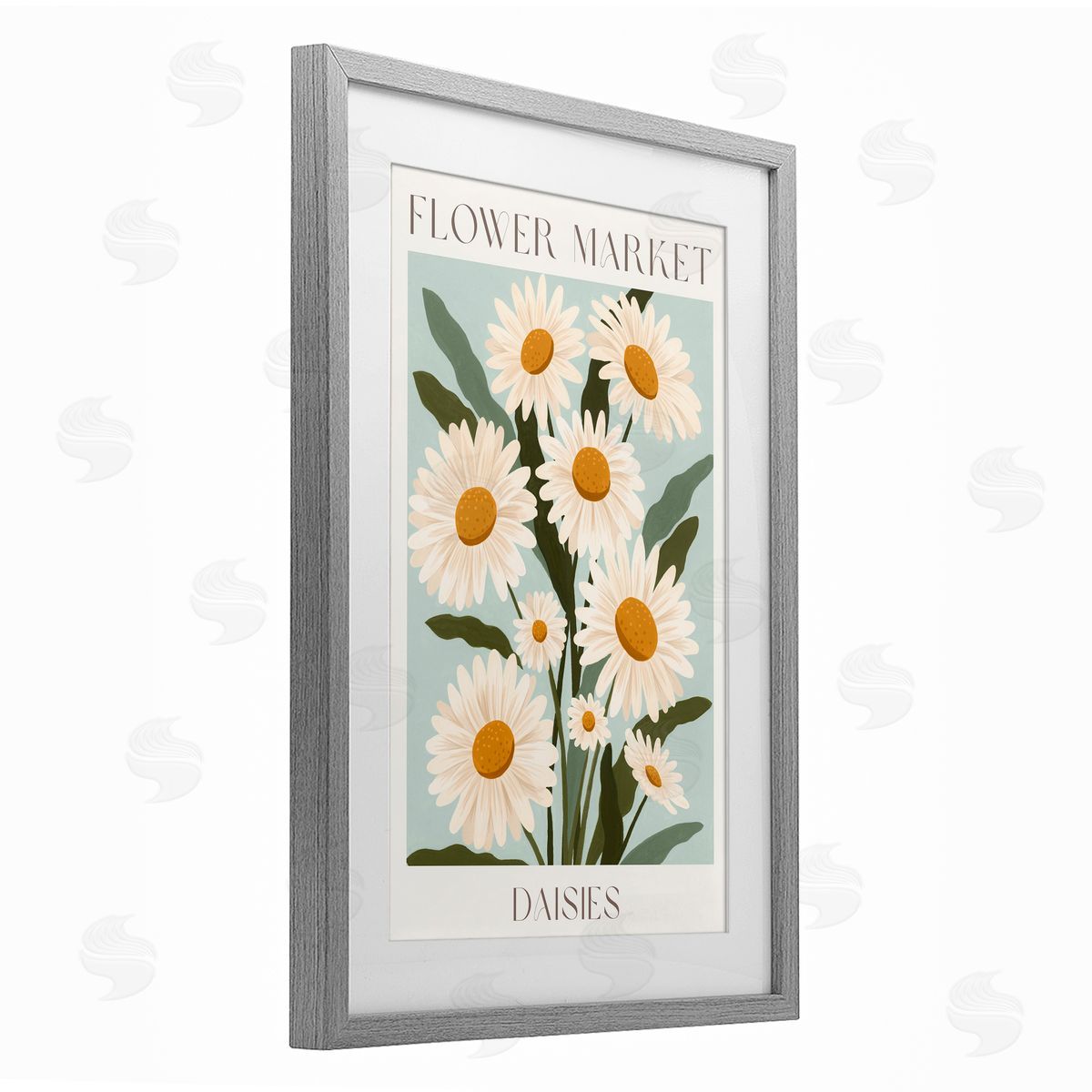 Courtney Haley Flower Market Daisies Canvas Wall Art Print