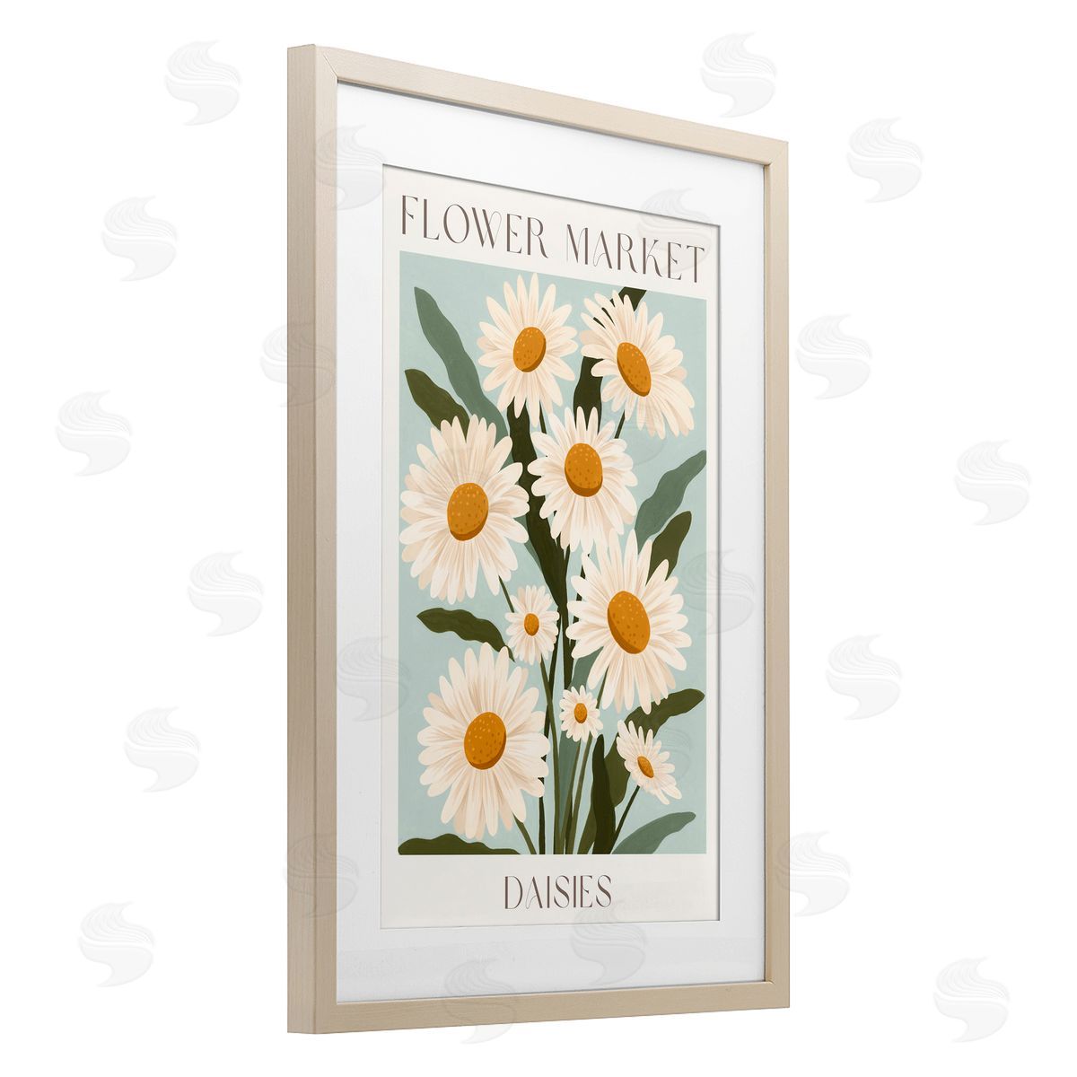Courtney Haley Flower Market Daisies Canvas Wall Art Print