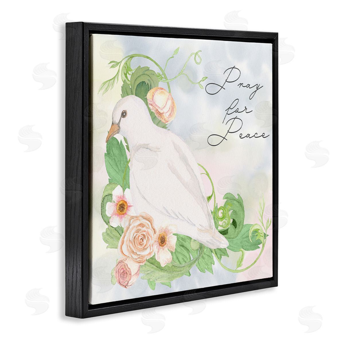 Lee Ann Sanders Pray For Peace Dove Canvas Wall Art Print