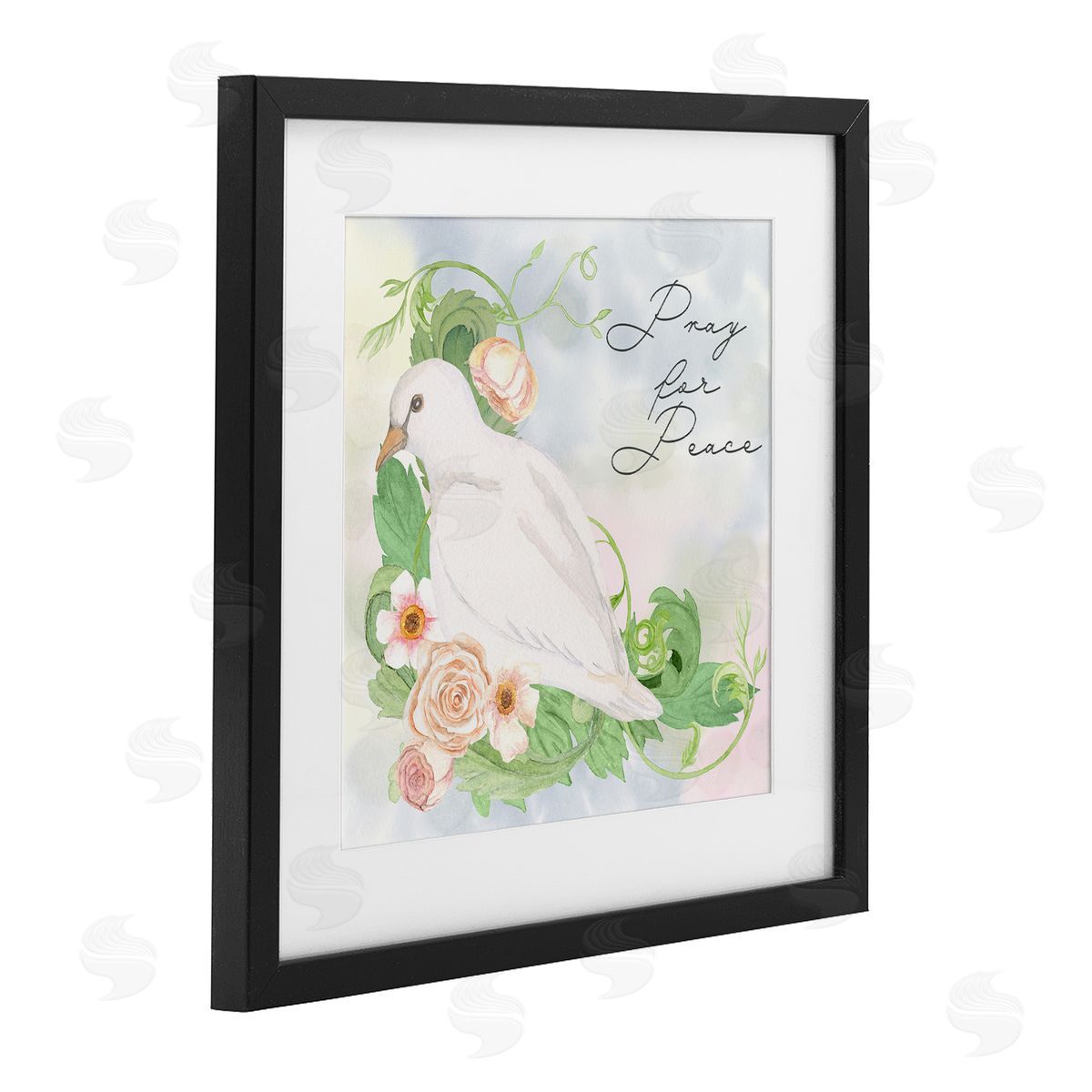 Lee Ann Sanders Pray For Peace Dove Canvas Wall Art Print