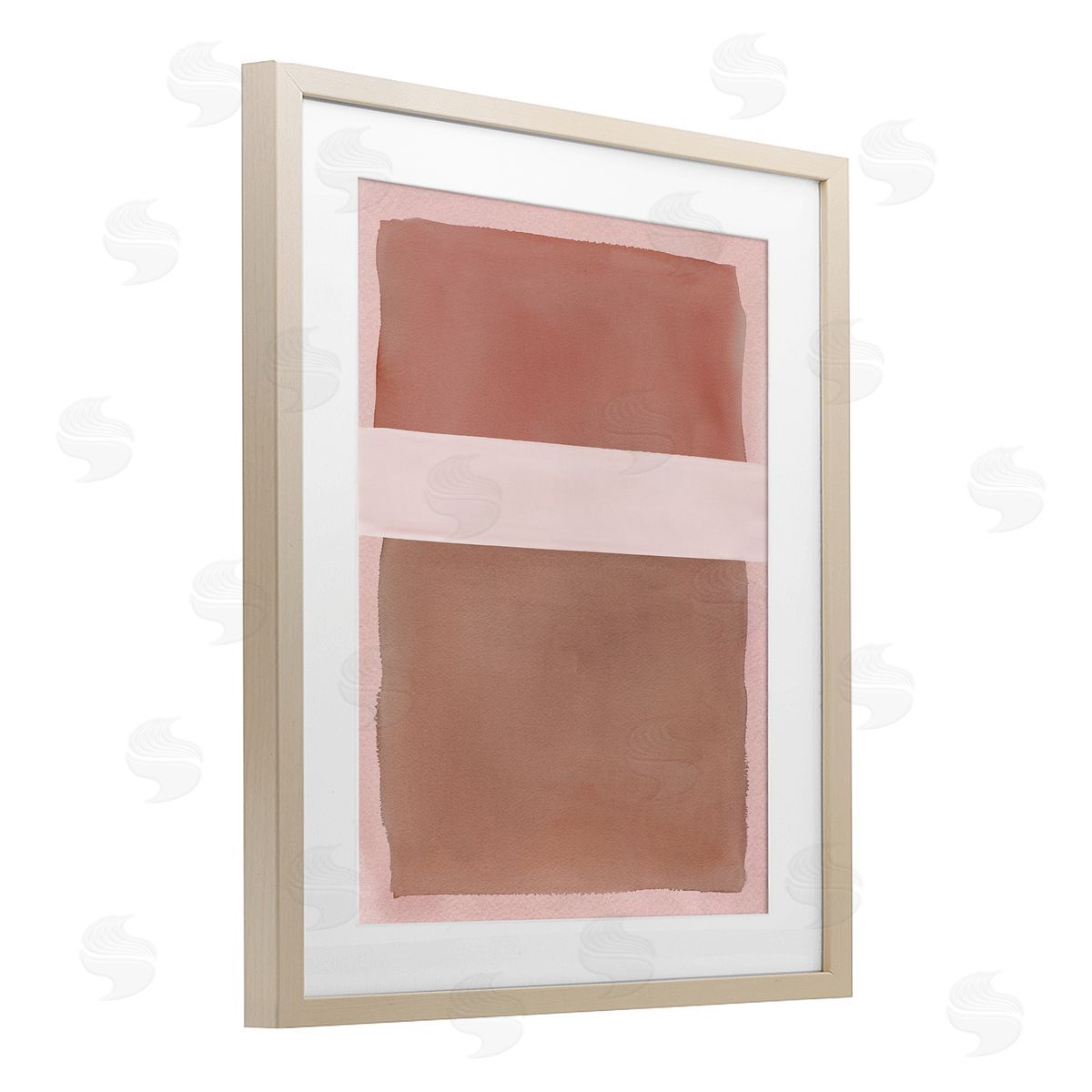 Nina Jacobs Fun with Pink & Tan Canvas Wall Art Print