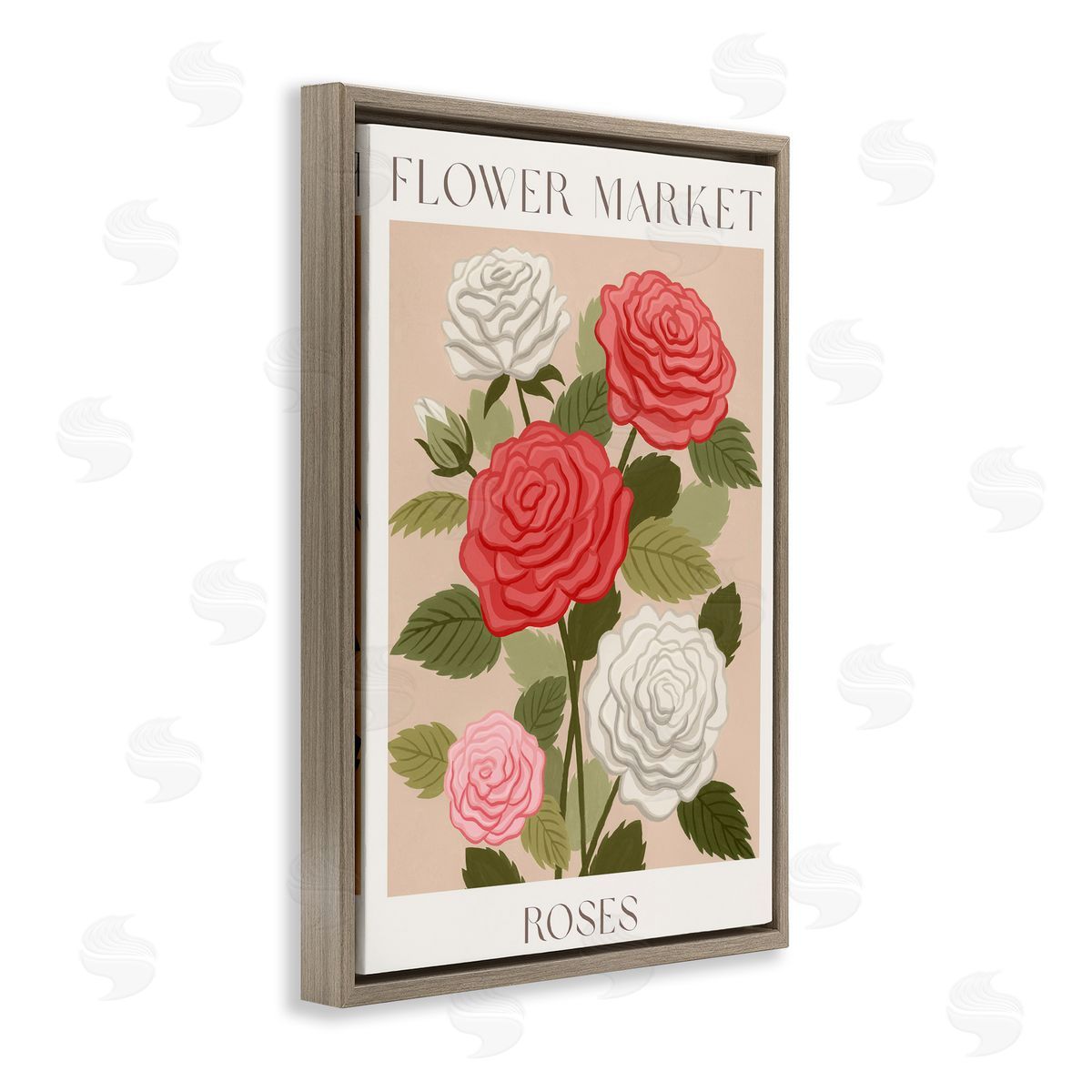 Courtney Haley Flower Market Roses Canvas Wall Art Print
