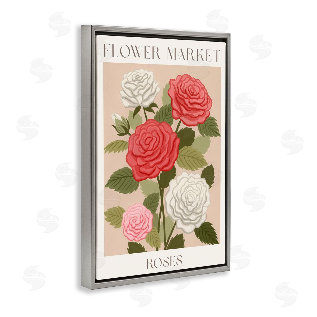 Courtney Haley Flower Market Roses Canvas Wall Art Print