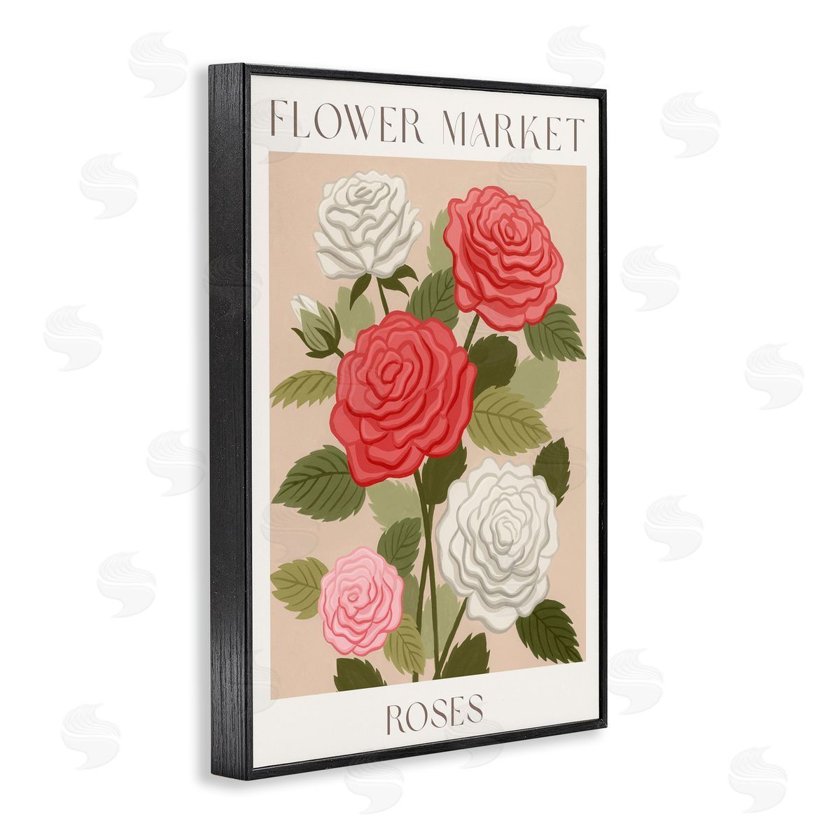 Courtney Haley Flower Market Roses Canvas Wall Art Print