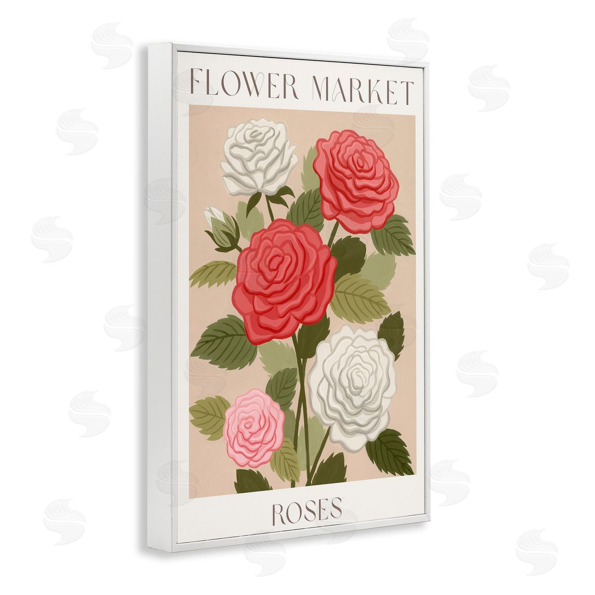 Courtney Haley Flower Market Roses Canvas Wall Art Print
